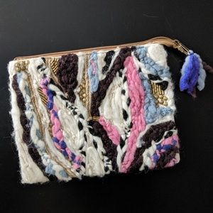 America & Beyond vibrant clutch